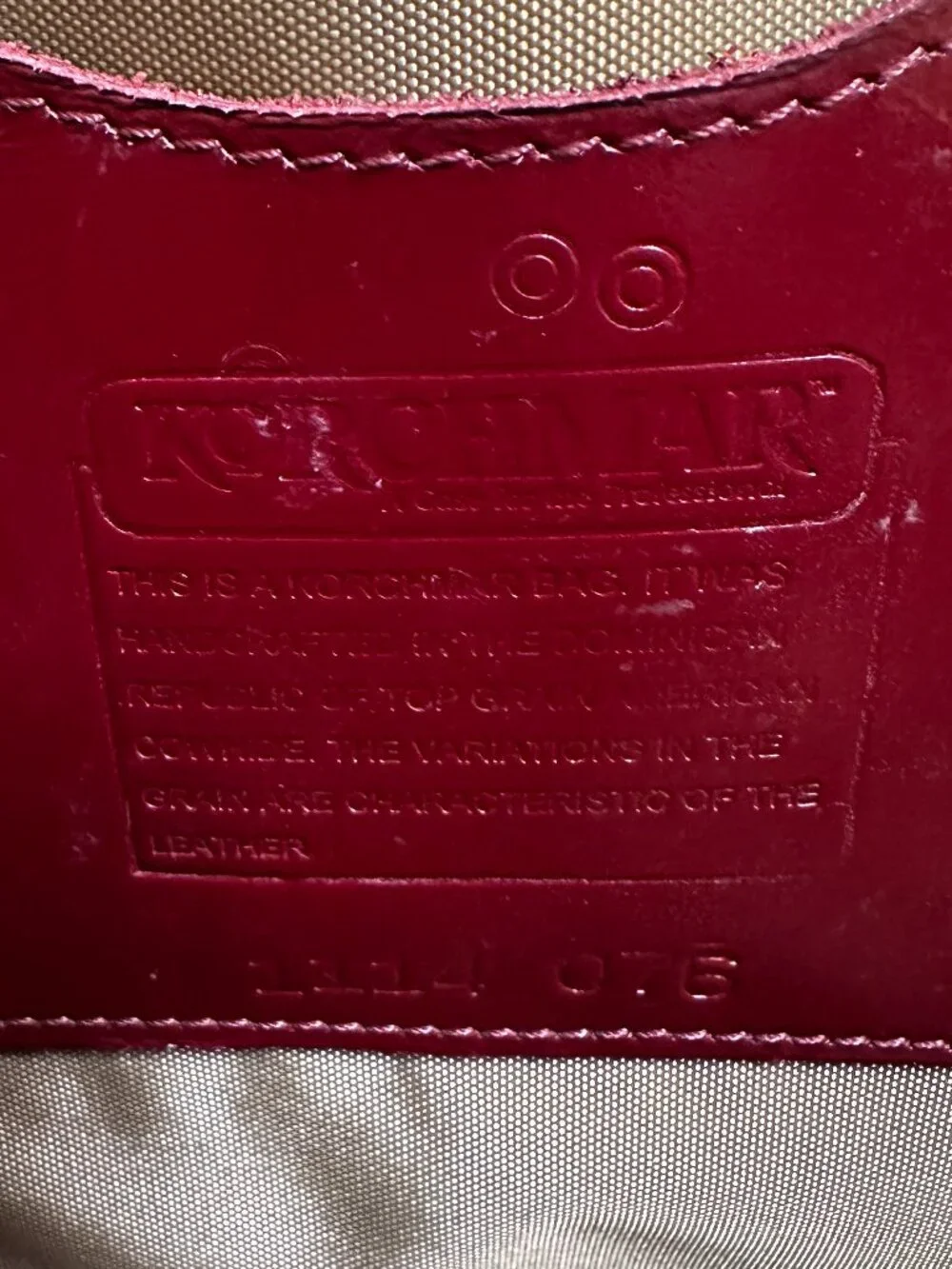 Korchmar Burgundy Top Grain Leather 15